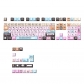 Caloric Dopamine 104+24 PBT Dye-subbed Keycaps Set Cherry Profile for MX Switches Mechanical Gaming Keyboard
